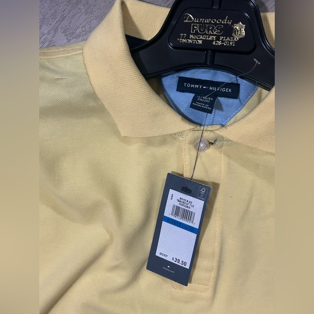 Tommy Hilfiger yellow polo shirt - Picture 3 of 4